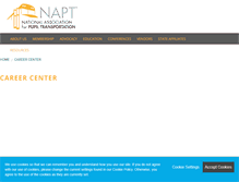 Tablet Screenshot of careers.napt.org